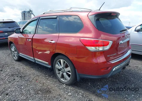 2013 Nissan Pathfinder Platinum из США, поврежденный, VIN 5N1AR2MM2DC642397